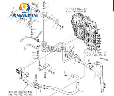 SWAFY의 오리지널 리퍼브 KOMATSU PC1250-8 메인 제어 밸브 어셈블리 소개